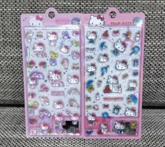 【海外限定正規品】ハローキティ 3D立体 ボンボンドロップシール　2枚セット