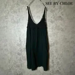 SEE BY CHLOE キャミワンピース　レース編み　38 N3461のサムネイル