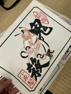 【真作】掛軸　鍾馗図　鬼を従えた厄除けの神　魔除け・疫病退散　合箱入　R90 真作】掛軸 鍾馗図 鬼を従えた厄除けの神 魔除け・疫病退散