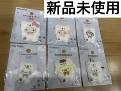 セリア サンリオ パイルワッペン 6点セット クロミ マイメロ ハローキティ 他