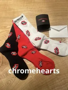 【新品未使用】Chrome Hearts MattyBoy ソックス 赤 CHROME HEARTS クロムハーツ 靴下 MATTYBOY CHOMPER ソックス L