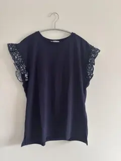 美品　アフタヌーンティー　Tシャツ　ネイビーのサムネイル