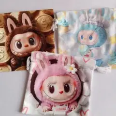 ラブブ 巾着 ピンク 大人気ラブブ 巾着袋ピンク正規品QRコード付き - メルカリ
