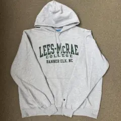 古着Championパーカースウェット両面プリントカレッジロゴグレーXL