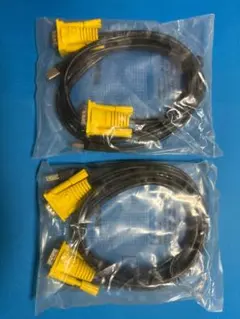 RS-232Cケーブル 2本セット☆パソコン切替機付属品☆新品未使用即納！