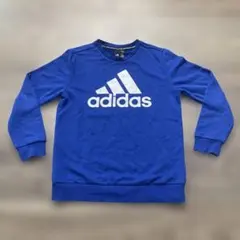 adidas 青 トレーナー 160サイズ