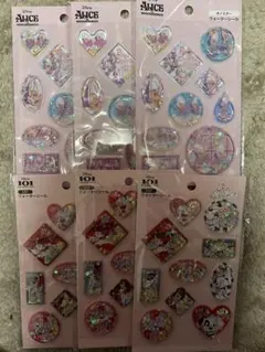 ディズニー　ウォーターシール 6枚セット　アリス　101