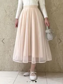 美品☆CELFORD セルフォード シアータックフレアースカート ピンク 36