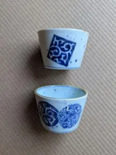 4】源右衛門 染付 お猪口 （2客セット） - メルカリ