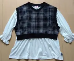 Ricca ricca 重ね着風 長袖カットソー