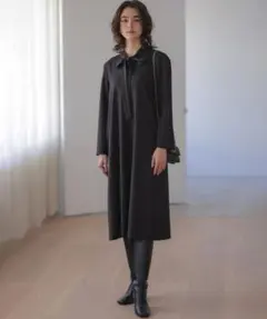 ツルバイマリコオイカワ ブラックフォーマル acacia 黒ワンピース36