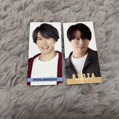 宮舘メセカ デタカ 大サイズ45枚 小サイズ2枚 SnowMan 宮舘涼太 データカード デタカの通販 by サン's shop｜ラクマ