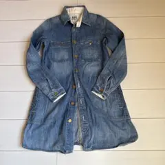 ROSSO×Lee デニムブルー 長袖ワンピース S ダンガリーシャツ