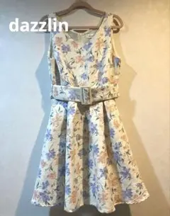 dazzlinダズリンワンピースSサイズ　ノースリーブ　フェミニン　ガーリー　花のサムネイル