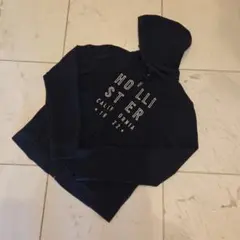 Hollister ネイビー フード付きパーカー S