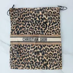 DIOR ディオール　ノベルティ　ポーチ　レオパード　巾着　豹