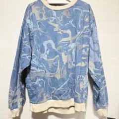 ZARA マーブル模様 トレーナー Mサイズ メンズ