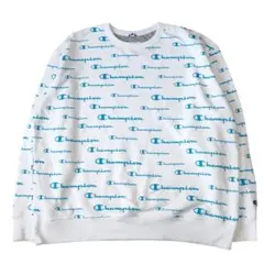【チャンピオン】Champion 総柄 ロゴプリント スウェット
