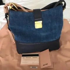 【新品未使用】miumiuデニムマドラス