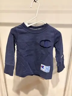 Champion ネイビー 長袖Tシャツ 90