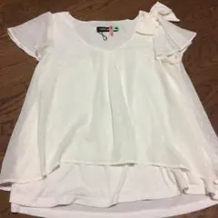 CECIL  McBEE 半袖チュニック風ブラウス