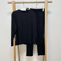 YOKUNERU レディース リカバリーウェア セットアップ ブラック
