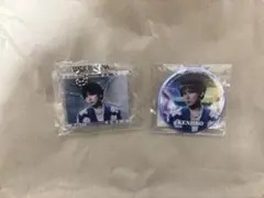 山下健二郎 ミニCDキーホルダー 缶バッジ