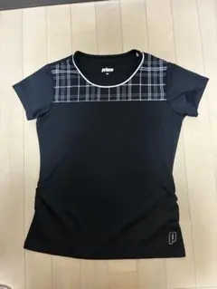 Prince ブラック Tシャツ チェック柄