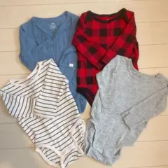 【美品】H&M BabyGAPオシャレ肌着 ロンパース 4枚セット サイズ 70