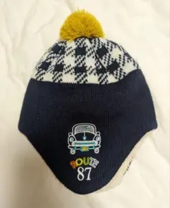 【Aurelia KOBE】 耳当て付 ニット帽 48-50cm