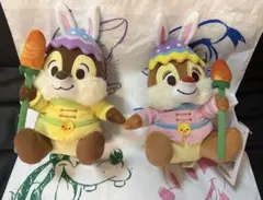 タグ付き　チップとデール ぬいぐるみ ディズニーストア