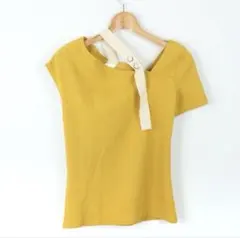 UNITED TOKYO アシンメトリー 半袖Tシャツ イエロー サイズ1のサムネイル