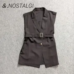 ＆.NOSTALGI アンドドットノスタルジア ☆ テーラードカラージレ 黒