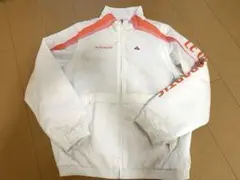 レディース ジップアップジャケット ホワイト/オレンジ