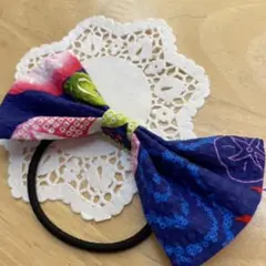夏物セール　浴衣　甚平　夏ヘアゴム ハンドメイド リボン