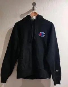 Champion 黒 パーカーリバースウィーブ　チャンピオン　Sブラック