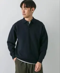 【美品】アーバンリサーチドアーズ　ミラノリブニットポロ