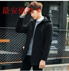 2021秋新作 メンズ 中綿コート アウター 冬服 ジャケット フード付き9