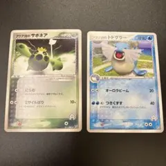 アクア団サボネアとトドグラーのポケモンカードセットのサムネイル