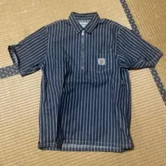 Carhartt ストライプ 半袖シャツ Sサイズ