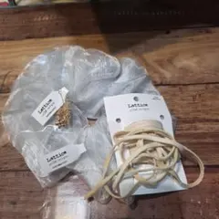 Lattice シルバー シュシュ ポニーフック　ネックレスセット