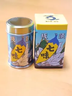 八幡屋礒五郎 須坂缶 ブルー七味缶 - メルカリ