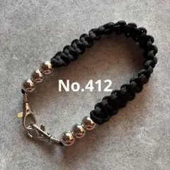 パラコード　ハンドストラップ　スマホストラップ　ハンドメイド　No.412