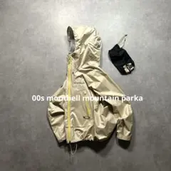 未使用級 00s montbell mountain parka ゴールド 短丈