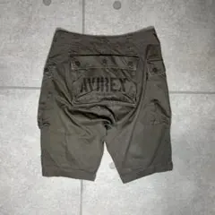 AVIREX　ショートパンツ　カーゴパンツ　バックポケット　ミリタリー