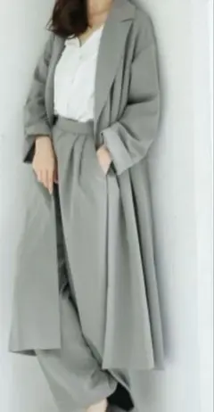 apartbylowrys　ガウンコート　 グレー　ロングコート