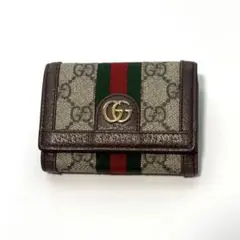 GUCCI グッチ GGマーモント GGスプリーム オフィディア 三つ折り財布