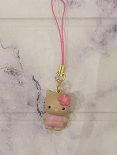 日焼けキティ マスコット ストラップ ランダム サンリオ