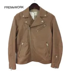 FRAMeWORK ラムレザー ダブルライダースジャケットのサムネイル