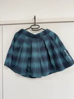 SISTER JENNI ダークグリーン チェック プリーツスカート